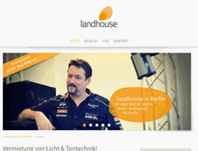 Tablet Screenshot of landhouse-equipment.de